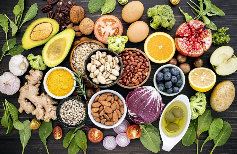 ingredients healthy foods selection