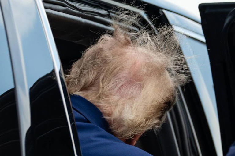 'President Donald J. Slump could barely stay awake'
