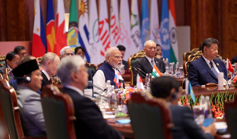 India’s Prime Minister Narendra speaks during day two of the BRICS Summit in New Delhi, India, September 13, 2026